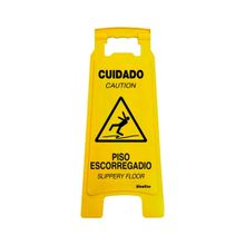 Cavalete Amarelo 27x65cm Cuidado Piso Escorregadio Sinalize
