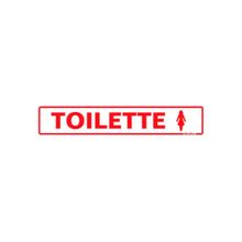 Placa de Sinalização em PS 5x25cm Toilette Feminino Sinalize