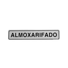 Placa de Sinalização em PS 5x25cm Almoxarifado Sinalize