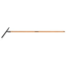 Ancinho Estampado 16 Dentes Tramontina com Cabo de Madeira 120cm