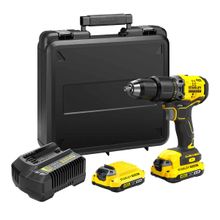 Parafusadeira/Furadeira de Impacto 1/2" 20V Stanley SBD715 com 2 Baterias, Carregador e Maleta