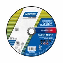 Disco de Corte  7" x 3,0 x 7/8" Norton AR 312