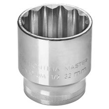 Soquete Estriado 32mm Encaixe 1/2" Tramontina Master