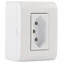 Caixa Sobrepor C/ 1 Tomada 2P+T 10A 250V Lizflex Tramontina Branco
