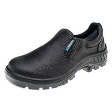 Sapato Elástico Vaqueta CA43334 Bico Plástico Preto Marluvas