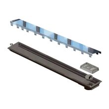 Ralo Linear Seco com Grelha Inox e Saída Lateral 75cm Novii
