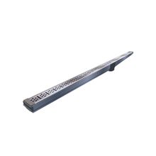 Ralo Linear com Grelha e Saída Deslocada Vertical Top-Max Alumínio Anodizado