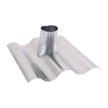 Telha Chaminé 6mm Galvanizada para Cano de Fogão 50cm Adams