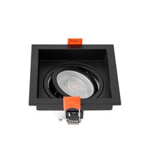 Spot de Embutir Quadrado Loyo Gu10 Mr16 Preto Nordecor