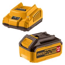 Kit Bateria 20V 4,0Ah + Carregador Ingco