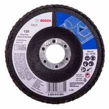Disco Lixa Flap X421 Standard for Metal Grão 120 Bosch