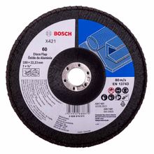 Disco Lixa Flap X421 Standard for Metal Grão 60 Bosch