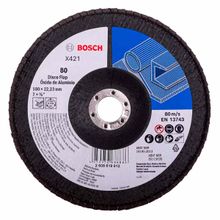 Disco Lixa Flap X421 Standard for Metal Grão 80 Bosch