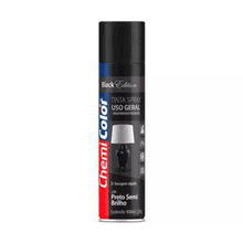 Tinta Spray Preto Semi Brilho ChemiColor