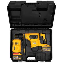 Kit Martelo Perfurador Rompedor 60V DCH481 Dewalt com Carregador Maleta e 2 Baterias 9AH