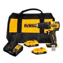 Kit Parafusadeira/Furadeira 1/2'' Impacto 20V com Carregador, 2 Baterias de 2.0Ah e Bolsa Dewalt