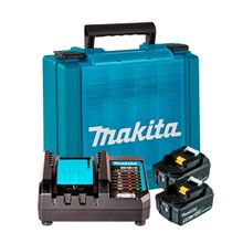 Kit 2 Baterias 18V 5,0Ah + Carregador + Maleta Makita