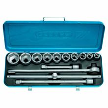 Jogo de Soquete Sextavado Encaixe 3/4" 14 Peças Gedore