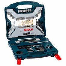 Kit de Pontas e Brocas Bosch X-Line em Titânio com 100 Peças