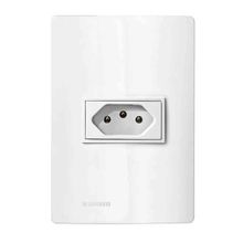 Conjunto Montado 4x2 1 Função Tomada 2P+T 10A 250V Revita Branco Soprano