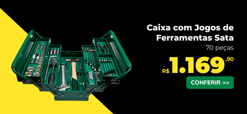 Caixa com Jogos de Ferramentas Sata 70 Peças LF