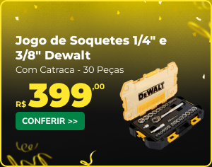 Jogo de Soquetes Dewalt com Catraca LF