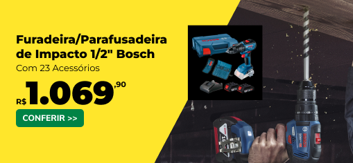 Furadeira/Parafusadeira de Impacto GSB 18V-50 Bosch LF