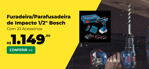 Furadeira/Parafusadeira de Impacto GSB 18V-50 Bosch LF
