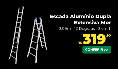 Escada Alumínio Dupla Extensiva Mor LF