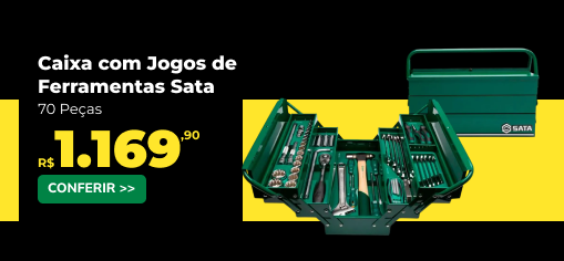 Caixa com Jogos de Ferramentas Sata 70 Peças LF